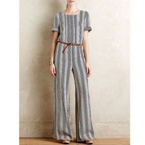 Anthropologie Harlyn Striped Jumpsuit